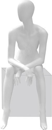 Манекен женский, сидячий Glance Matte 09 | ECONOMPANEL.BY