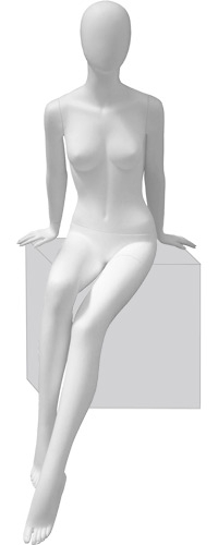Манекен женский, сидячий Glance Matte 20 | ECONOMPANEL.BY