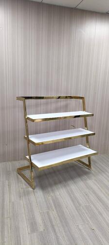 Изображение WhatsApp 2025-04-14 в 11.51.28_4a799716 801-H-322 Стеллаж 3 полки. Золото + белый | ECONOMPANEL.BY